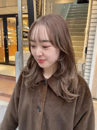 ロング カラー 梅田美容室 山崎海波のヘアスタイル