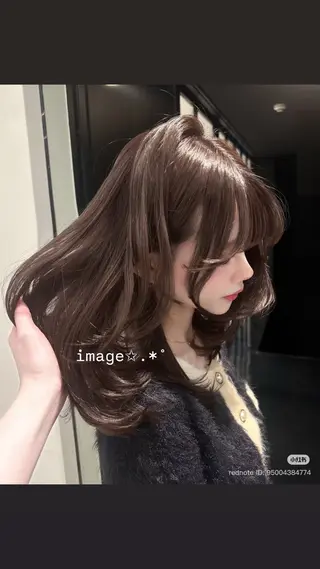 カラー ヘアマニキュア リタッチ🎀片岡美月のヘアスタイル