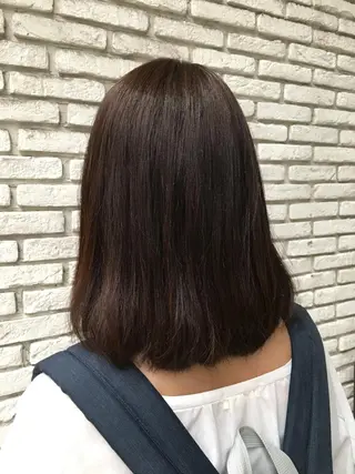 セミロング カラー Lapel green所属・Lapelgreen 森町 / AOIのヘアスタイル