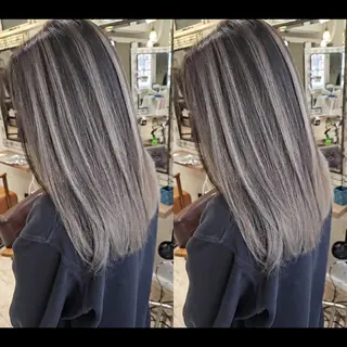 ロング cherie所属・バレイヤージュ/ ハイライト/大内格のヘアスタイル