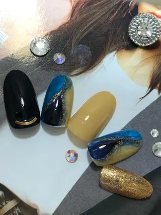 ネイル 北浦和 自爪育成ケアのネイルデザイン