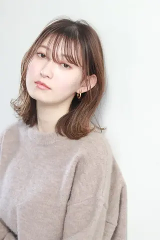 ミディアム カラー SLASHスラッシュ 兵頭　裕のヘアスタイル