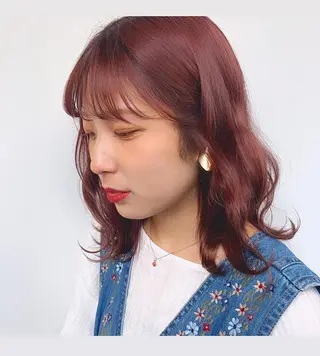 ミディアム カラー 🌈髪質改善特化🌈 ルフレのヘアスタイル