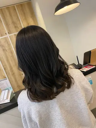 ミディアム コテ巻き風パーマ✨ かつみのヘアスタイル