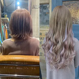 ショート カラー パーマ ヘアアレンジ マツエク・マツパ 推し活専用 【派手髪】飯野ゆかりのヘアスタイル