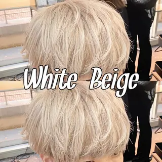 ショート カラー パーマ/ダブルカラー ブリーチ⭐️海斗のヘアスタイル