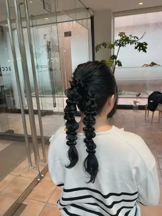 ロング 村松 麻菜のヘアスタイル