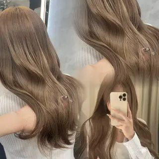 ロング カラー 淡色/ワンホンヘア 🤍MINORIのヘアスタイル