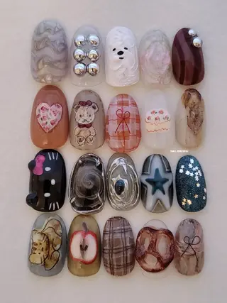 ネイル 3dパーツ/流行り 👧shushu❤️のネイルデザイン