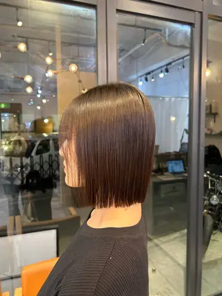 ショート 切りっぱなしボブ♡ Chiharuのヘアスタイル