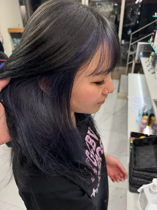 ロング カラー ヘアアレンジ 目黒 碧人のヘアスタイル