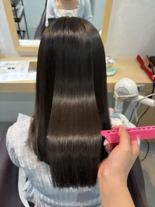 セミロング ブラウンカラー 🫧tomoka🫧のヘアスタイル