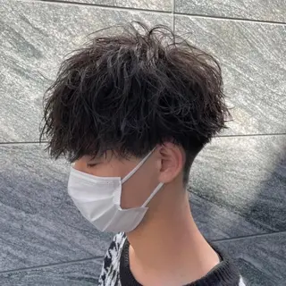 ショート カラー パーマ メンズ 【メンズサロン】 BLUCK 横浜のヘアスタイル