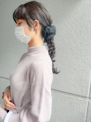 ロング カラー ヘアアレンジ カラーパティシエ facce🌼ikoのヘアスタイル