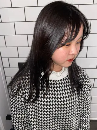 ロング カラー ヘアアレンジ XENA表参道 MIKUのヘアスタイル