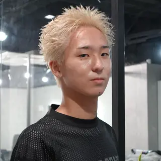 ショート カラー メンズ スパイキーショート/ 短髪/渋谷/kiyoのヘアスタイル