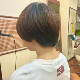 ショート ミニボブ/カット モデル/渋谷/ 宍戸のヘアスタイル