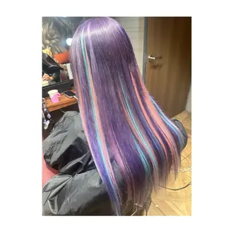 ロング 韓国ヘア×ハイトーン AYA💫のヘアスタイル