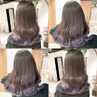 セミロング カラー 渋谷:インナーカラー ／🍒エリカ🍒のヘアスタイル