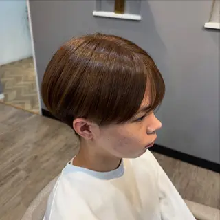 ショート カラー メンズ パーマ/髪質改善 山口泰広のヘアスタイル