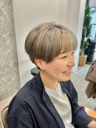 ショート 髪質改善 カラーJILLのヘアスタイル