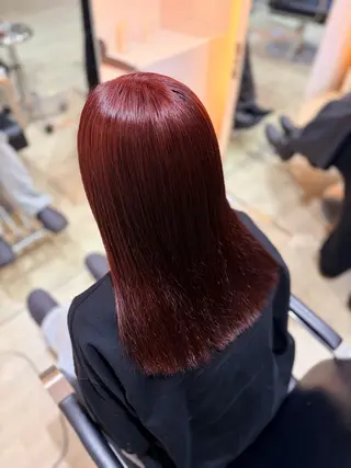 セミロング TIDE HAIR IBARAKI所属・TIDEHAIR 元気/カラー/縮毛✨のヘアスタイル