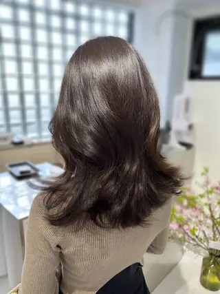 セミロング カラー 韓国ヘア×髪質改善 /yoshikaのヘアスタイル