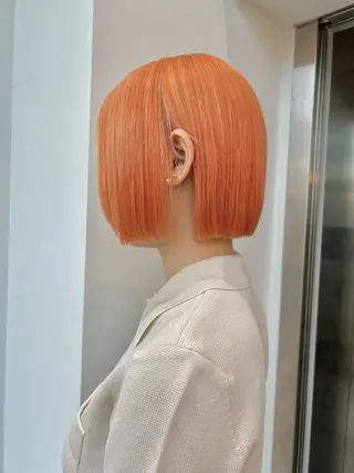 ミディアム カラー 髪質改善/ボブ/ ハイトーン❣️yuiのヘアスタイル