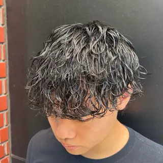 ショート パーマ メンズ 柏メンズカットパーマ NO.1タイチのヘアスタイル