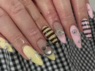 ロング 尾張 玖羽のネイルデザイン