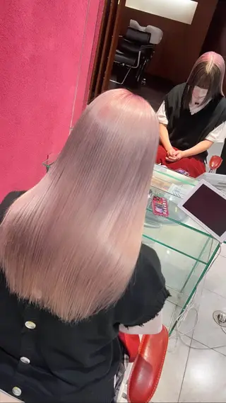 ミディアム カラー ⚠️激安ブリーチで 後悔してる方へ⚠️のヘアスタイル