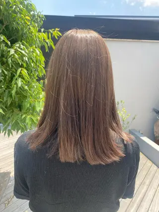 ミディアム カラー 【nui 茨木】 原田美紅のヘアスタイル