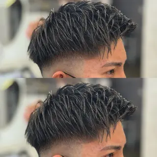 セミロング カラー パーマ メンズ 泰成/メンズ特化/ フェード/ツイスパのヘアスタイル