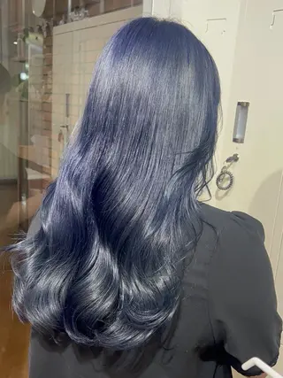 ロング シオン/艶髪カラー/ 韓国ヘアのヘアスタイル