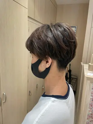 ショート パーマ メンズ 韓国ヘアメイク🎀/ 縮毛矯正✨山本媛香のヘアスタイル