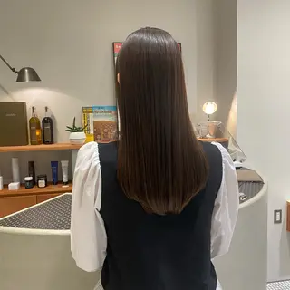 ロング 酸性縮毛矯正/ ホッタケイシのヘアスタイル