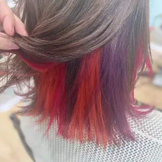 ミディアム カラー 滝口 瑞季のヘアスタイル