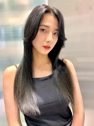 ロング カラー デザインヘア 小林裕史のヘアスタイル