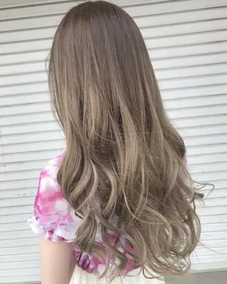セミロング カラー レイヤーカット匠 イソザキノリユキのヘアスタイル
