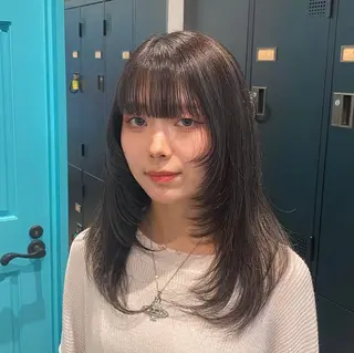 カラー 韓国ヘア AINA🐱のヘアスタイル