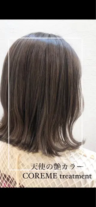 ショート カラー 艶質改善/縮毛矯正 ササキナツミのヘアスタイル