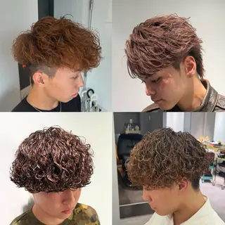 カラー メンズ パーマ特化美容師 佐藤壮流のヘアスタイル