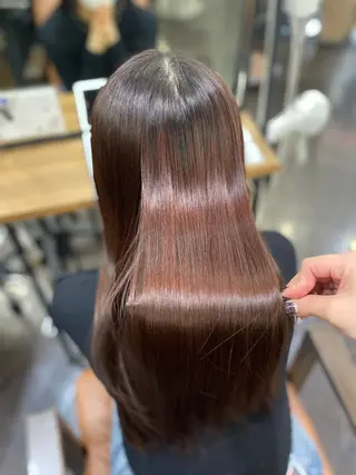 ロング カラー ヘアアレンジ 🍒ᩚ名駅/艶髪 縮毛矯正/あゆ🍒ᩚのヘアスタイル