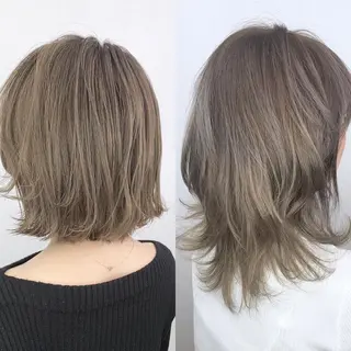 ミディアム カラー 似合わせカット🌿 前川のヘアスタイル