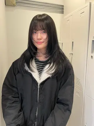 ロング カラー 似合わせイメチェン/ 顔周り/ののかのヘアスタイル