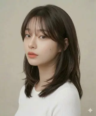 ミディアム COA銀座所属・ミディアムレイヤー 募集中/村上廉のヘアスタイル