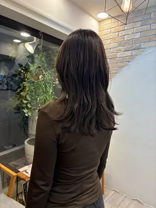 セミロング hairspaPAZ所属・🌿miu /目黒区 / 透明感カラー🌿のヘアスタイル
