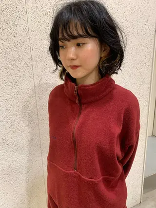 ミディアム パーマ 【takk】 ナカヤママサヨシのヘアスタイル