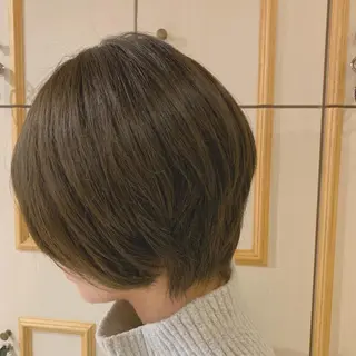 ショート 切りっぱなしボブ ソノキユウカのヘアスタイル