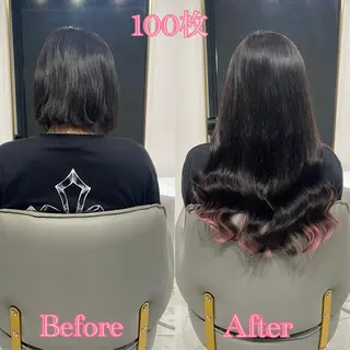 ショート シールエクステ ♡SAORI♡のヘアスタイル